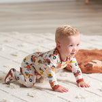 Gerber Baby Boy's 4 Pack Sleep 'N Play Footie, Transportation Zone, 6-9 Months