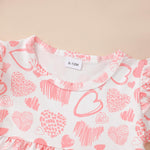 Kucnuzki Baby Girl Outfits 12 18 Months Toddler Girl Clothes Summer Ruffle Short Sleeve Floral Crewneck Shirt Tops Pink Leggings Pants 3-Piece Clothing Set