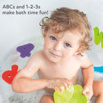 Nuby Foam Bath Letters and Numbers for Toddlers - Bath Toy Set for Kids 3+ Years - 36 Pieces