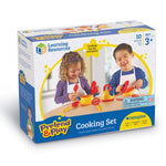 Learning Resources Pretend & Play Cooking Set - 10 Pieces, Ages 3+, Kitchen Food Toys for Toddlers, Gifts for Kids