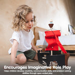 PlanToys® Pirate Ship Wooden Montessori Imaginative and Fine Motor Play Set | Creativity, Coordination and Storytelling Development Activity | Eco Friendly Adventure Boat Toy