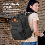 KeaBabies Diaper Bag Backpack - Large Baby Diaper Bag with Changing Pad, Baby Boy, Girl, Travel Backpack for Mom and Dad, Waterproof, Multi Function Durable (Charcoal)