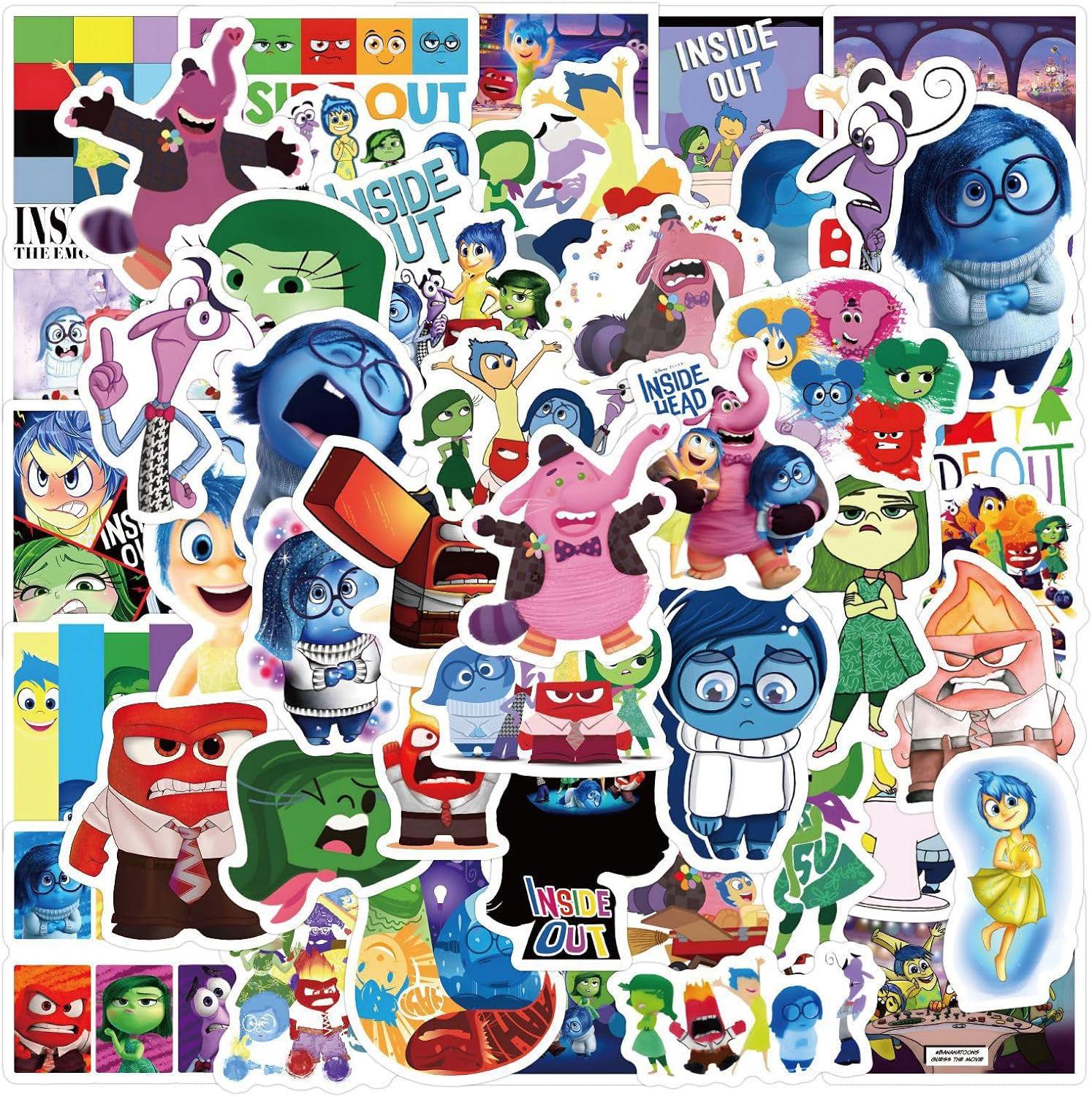 50pcs Invader Movie ZIM Stickers for Kids, Cute Water Bottle Stickers for Kids Waterproof, Vinyl Laptop Kid Sticker Pack (White)