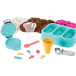 Kinetic Sand Scents, Ice Cream Treats Playset with 3 Colors Scented Play Sand & 6 Tools, Sensory Toys for Kids Ages 3 and up