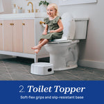 Chicco 3-in-1 Potty Training System, Toddler Training Potty, Toilet Topper, Step Stool, Easy-Clean, Anti-Slip Base, Adjustable Spray Shield