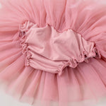 ZFZDRen 6M-3T Infant Baby Girl Tutu Skirt Toddler Girls Solid Color Tulle Skirts Birthday Outfits with Headband (6 Months, Dusty Pink)