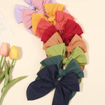 5.5 Inch 20PCS Baby Girls Fable Hair Bows Clips Cotton Linen Alligator Hair Clips Large Neutral Handmade Hair Accessories Bows for Girls Toddlers Kids by doboi