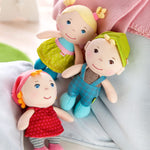 HABA Soft Baby Doll Hertha, 6" Tiny Plush First Doll for Newborns & Toddlers, Machine Washable Gift for 1-3 Year Old Girls and Boys