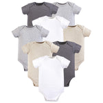 Hudson Baby Unisex Cotton Bodysuits, Heather Gray, 12-18 Months