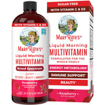 MARYRUTH'S Liquid Morning Multivitamin for Women, Men & Kids | Vitamin A C D E B6 B12 Biotin Zinc | Beauty | Vegan | Non-GMO | Gluten Free | 32 Servings
