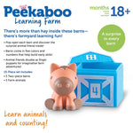 Learning Resources Peekaboo Learning Farm - 10 Pieces, Ages 18+ Months Toddler Learning Toys, Counting and Sorting Toys, Farm Animals Toys