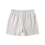 O2 BABY Organic Cotton Unisex Baby Jogger Pants, 3-Pack Pull-on Bottoms, Toddler Shorts (3-6 Months, Dark Gray/Dark Green/Grey Melange)