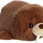 Aurora® Adorable Spudsters™ William Walrus™ Stuffed Animal - Round Shape Makes for Comforting Cuddles - Perfect for Kids All Ages and Animal Loving Adults - Brown 12 Inches