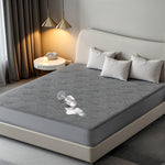 100% Waterproof Queen Mattress Protector with Enhanced Waterproofer, Breathable 3D Air Mattress Protector, Ultra Soft Cooling Mattress Cover Hypoallergenic Quiet Bed Cover Fits 6"-21"(Gray)