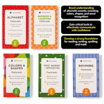 Award-Winning Flash Cards for Preschool & Kindergarten – 5-Deck Set, 180 Jumbo Cards – Learn Alphabet, Numbers, Colors, Shapes, First Words, Opposites & Rhyming – for Kids Ages 2–5