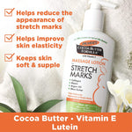 Palmer's Cocoa Butter Formula Massage Lotion For Stretch Marks, Pregnancy Skin Care, Belly Cream with Collagen, Elastin, Argan OIl and Shea Butter, 8.5 Ounces