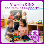 SmartyPants Toddler Multivitamin Gummies, Omega 3 (DHA/EPA), Vitamins D3, C, Vitamin B12, B6, A, K & Zinc, Biotin, Gluten Free, Three Fruit Flavors, 60 Count (30 Day Supply)