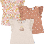 Gerber Baby Girls' Toddler 3-Pack Short Sleeve Tees