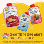 Earth's Best Organic Baby Food Pouches, 6+ Months, Fruit and Grain Puree for Babies 6 Months and Up, Organic Sweet Potato, Banana, and Oat, 3.5 Ounce Resealable Pouch (Pack of 12)