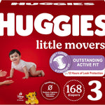 Huggies Size 5 Diapers, Little Movers Baby Diapers, Size 5 (27+ lbs), 132 Count (2 Packs of 66), Packaging May Vary