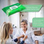 TenderProtect® Basic Adult Wipes, Large 8” x 10”, Super Soft Wash Cloths for Skin Cleansing, Everyday Wipes for Adults and Babies, Incontinence Care, Unscented & Hypoallergenic, 50 count(1 pk of 50)