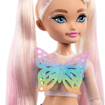 Barbie Dream Besties Doll and Accessories, Barbie "Malibu” Posable Roller Skating Fashion Doll with Blonde Hair, 9 Makeup Themed Pieces