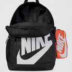 Nike Unisex Children's Backpack (20 L, Older Children) Backpack, Black/Orange/White, Einheitsgröße, Sports