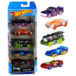 Hot Wheels 1:64 Scale Die-Cast Toy Cars 5-Pack, Set of 5 Toy Race Cars, Hot Rods, Character Cars, Rescue or Pick-Up Trucks (Styles May Vary)