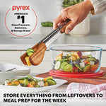 Pyrex Simply Store (12-Pack) Glass Food Storage Containers Set, (1, 2, & 3 Cup) Meal Prep Containers With BPA-Free Lids, Dishwasher & Microwave Safe