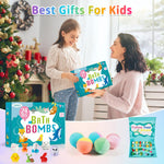 Bath Bombs for Kids with Surprise Inside, 24 Pack Kid Bath Bombs Gift Set, Easter Valentines Day Gifts for Kids Bubble Fizzy for Girls Boys with Toys Inside, Easter Basket Stuffers