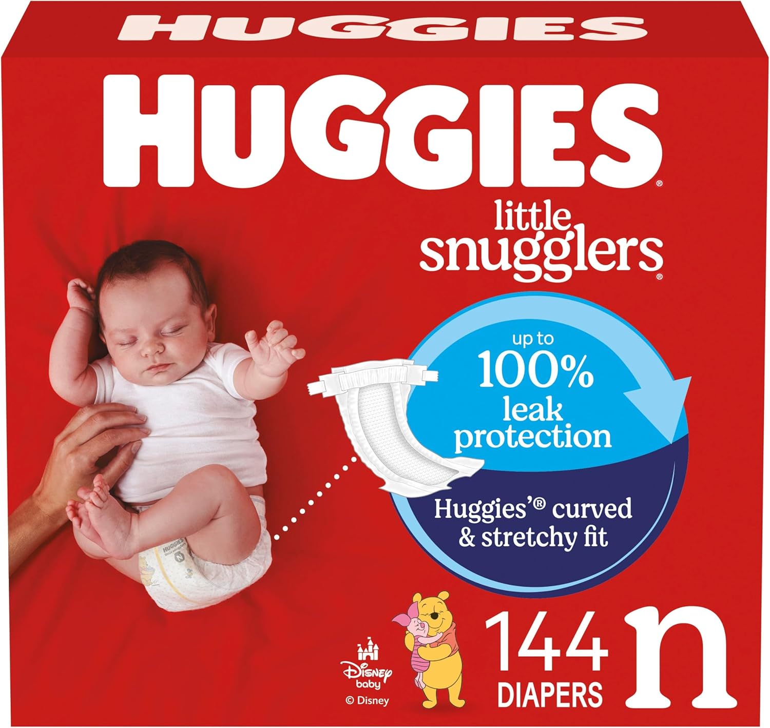 Huggies Size Newborn Diapers, Little Snugglers Baby Diapers, Size Newborn (up to 10 lbs), 31 Count, Packaging May Vary