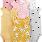 Simple Joys by Carter's Baby Girls' 6-Pack Sleeveless Bodysuit