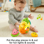 Fisher-Price Paradise Pals Magical Lights & Tunes Pineapple, electronic learning toy with music and lights for baby ages 6-36 months (Amazon Exclusive)