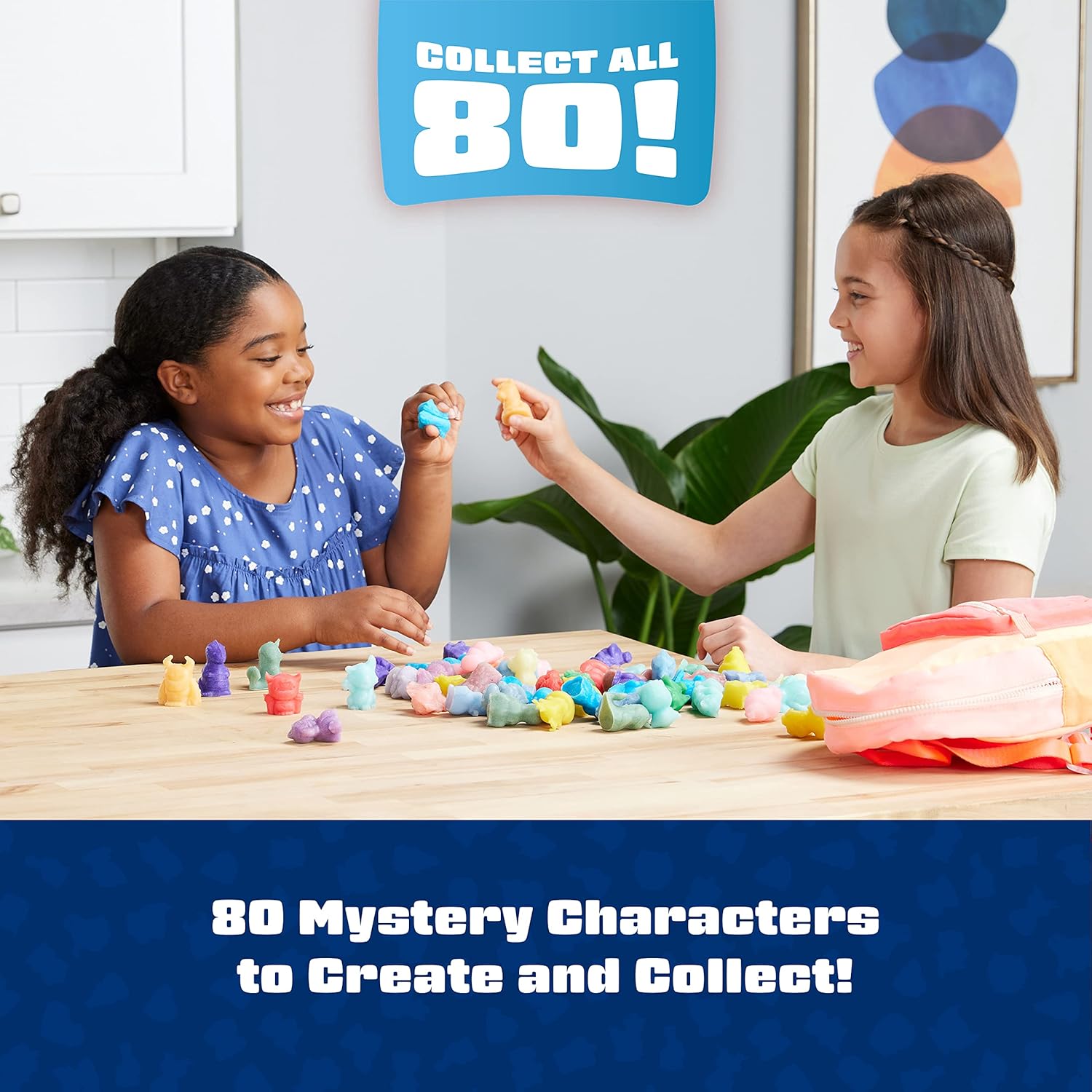 Elmer’s Squishies Kids’ Activity Kit, DIY Squishy Toy Kit Creates 2 Mystery Characters, 12 Piece Kit
