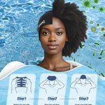 Aegend Swim Caps for Long Hair, Durable Silicone Swimming Caps for Women Men Adults Youths, Easy to Put On and Off, Waterproof Swim Hats Bathing Caps to Keep Hair Dry, 1 Pack, Black