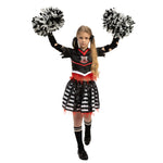 Spooktacular Creations Kids Halloween Cheerleader Costume, Zombie Cheerless Costume for Girls, Dead Cheer Outfit Toddlers for Halloween Scary Spiritless Dress Up Parties, S
