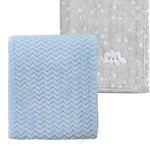 CREVENT 30''X40'' Cute Cozy Fluffy Warm Baby Blanket for Boys Infants Toddlers' Bedding Crib Cot Stroller, Baby Shower Birthday Newborn's Gift - Grey Cloud