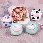 4 Pcs Cute Pencil Sharpener Cartoon Cow Pencil Sharpener Small Manual Pencil Sharpeners Kawaii PVC Sharpenesrs Stationery School Office Supplies (4Pcs Cow)