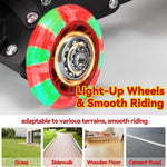 Scooter for Kids 3-7, 3 Wheel Scooters for Boy Girl Toddler Heavy Duty, Kick Scooter with Lean-to-Steer LED Wheels, 4 Adjustable Handlebar, Wide Deck, Safe Metal Rear Brake, 120 lb Capacity,Child Gift