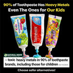 Dr. Noah Lead & Heavy Metal Free Kids & Toddler Toothpaste with Fluoride