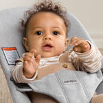 BabyBjörn Bouncer Bliss, Woven Mélange, Light Grey