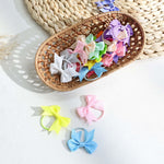 OAOLEER 40PCS 2 Inches Baby Hair Ties, Toddler Hair Ties with Bows, Elastic Ponytail Holders Mini Small For Baby Girls Infants