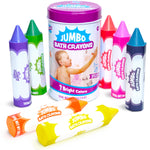 Tub Works® Smooth™ Jumbo Bath Crayons Bath Toy | Nontoxic, Washable Bath Crayons for Toddlers & Kids | Unique Formula Draws Smoothly & Vividly on Wet & Dry Tub Walls | Large, Easy-Grip Bathtub Crayons