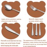 HaWare 12-Piece Toddler Kids Silverware Set, Stainless Steel Hammered Flatware Cutlery, Children Tableware Includes 4 Spoons&Forks&Butter Knives, Ideal for Preschooler, Dishwasher Safe