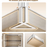 Bed Rails for Toddlers 3 Pack, Thickened & Reinforced Baby Rail Guard with No-Nail Design, Height Adjustable Toddler Rails for King Size, Kids Safety Bed Side Rails,Grey (74.8x78.7x78.7in)