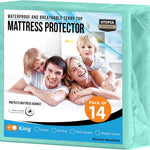 Utopia Bedding Waterproof Mattress Protector Queen Size, Premium Terry Mattress Cover 200 GSM, Breathable, Fitted Style with Stretchable Pockets (White)