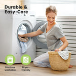 KeaBabies 2-Pack Organic Crib Sheets for Boys, Girls - 52x28 Fitted Crib Mattress Sheet Neutral, Breathable Jersey Cotton Cover for Baby Bed, Toddler Mattress, Soft & Cute Prints (Herb)