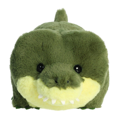 Aurora® Adorable Spudsters™ August Alligator™ Stuffed Animal - Round Shape Makes for Comforting Cuddles - Perfect for Kids All Ages and Animal Loving Adults - Green 12 Inches