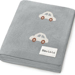 Baby Swaddle Blanket - 100% Luxury Cotton Knit Soft Cozy Lightweight Unisex Receiving Stroller Quilt Blanket for Shower Gift Registry for Newborns Infants Toddlers (Sheep - Khaki)