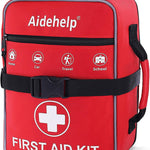 520 Pieces Premium First Aid Kit - Large Emergency Medical Kit for Survival, Car, Home, Travel, Camping, Backpack, Hiking, School (Red)